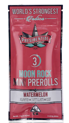 Presidential - Presidential - Moon Rock - Watermelon - Infused Preroll - 3pk - 1.5g Main Image