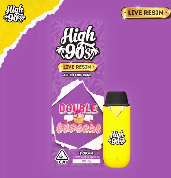 HIGH 90s - Double Cupcake - 1g Live Resin Disposable (High 90's) Main Image