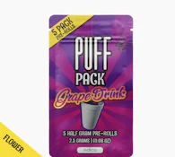 PUFF 5PK Grape Drink Preroll Pack