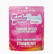 *Kushy Punch Originals 100mg Strawberry Gummies 