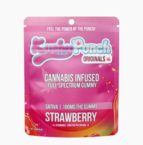 Kushy Punch - *Kushy Punch Originals 100mg Strawberry Gummies  Main Image