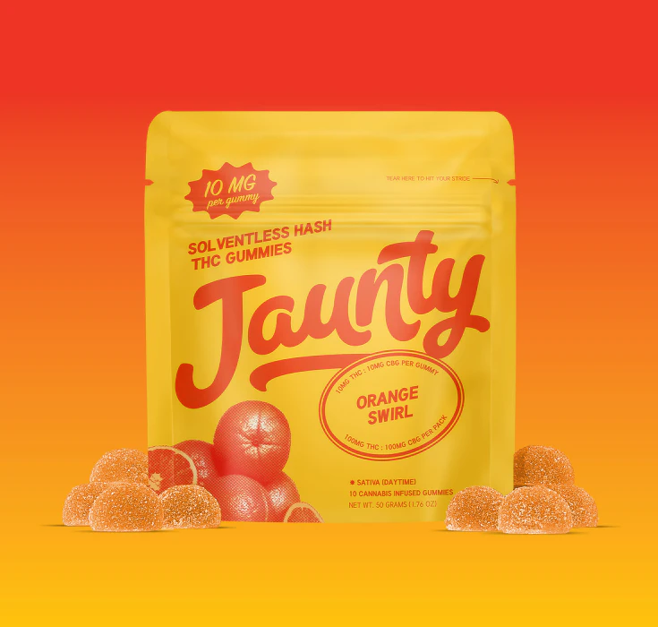 Jaunty - Jaunty | Edibles | Gummies | Hash Infused - Orange Swirl | 100mg Main Image