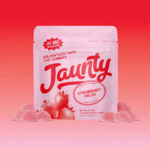 Jaunty | Edibles | Gummies | Hash Infused - Strawberry Fields | 100mg
