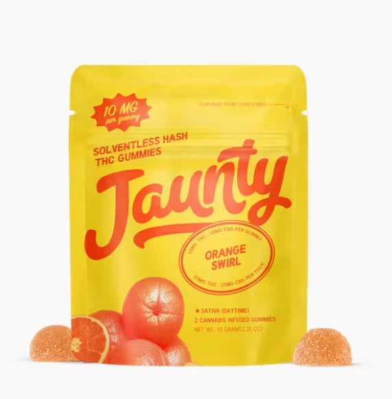 Jaunty - Jaunty | Edibles | Gummies | Hash Infused - Orange Swirl | 20mg Main Image