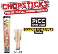 Picc Chopsticks- Golden Pineapple- 2 x .5g Prerolls
