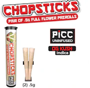 PICC Chopsticks- OG Kush- 2 x .5g Prerolls