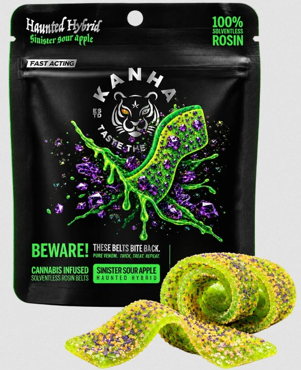 KANHA - Haunted Sinister Sour Apple Crunch Rosin Belts Main Image