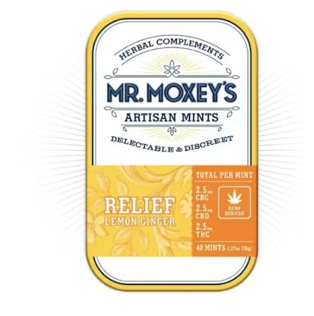 Mr. Moxey's - Mr. Moxey's | Mints | Relief | Lemon Ginger | 1:1:1 | 100mg | 20 pk Main Image