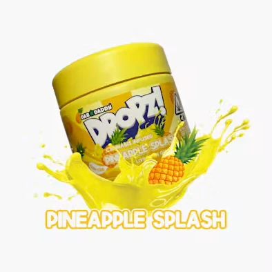 Dab Daddy Ⓡ - Pineapple Splash - 100mg Live Resin Gummies (Dab Daddy Dropz) Main Image