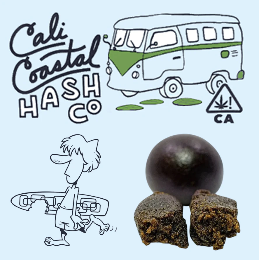 Cali Coastal Hash Co - Cali Coastal Hash Co Moroccan Sugar 1g Hash Ball Main Image