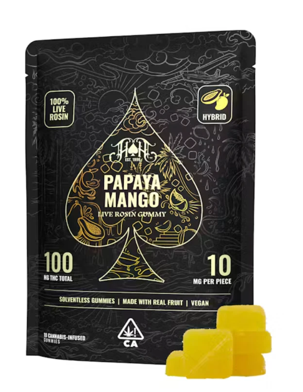 Heavy Hitters - Heavy Hitters - Papaya Mango - Live Rosin Gummies - 100mg Main Image