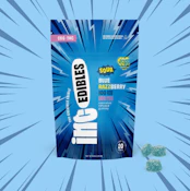inc.edibles 20 Pack Sour Blue Razzberry THC CBG Gummies 01773