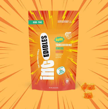 AGL - inc.edibles 20 Pack Sour Tangahhhrine THC CBD Gummies 01755 Main Image