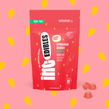 AGL - inc.edibles 20 Pack Strahhhberry THC CBD Gummies 01802 Main Image