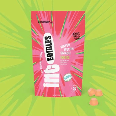 AGL - inc.edibles 20 Pack Watermelon Smash THC Gummies 01734 Main Image