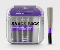 Boutiq Snack Pack - Purple Papaya x Purple Papaya 53% - Live Diamond Infused Pre Rolls (5pk)
