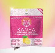 KANHA 200mg 1:1 CBD Pink Lemonade Gummies