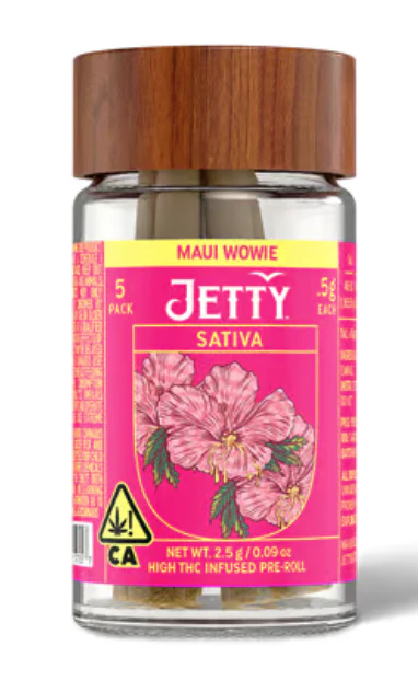 Jetty - Maui Wowie x Rainbow Beltz 5 Pack Infused Pre Roll - .5G (2.5G) Main Image