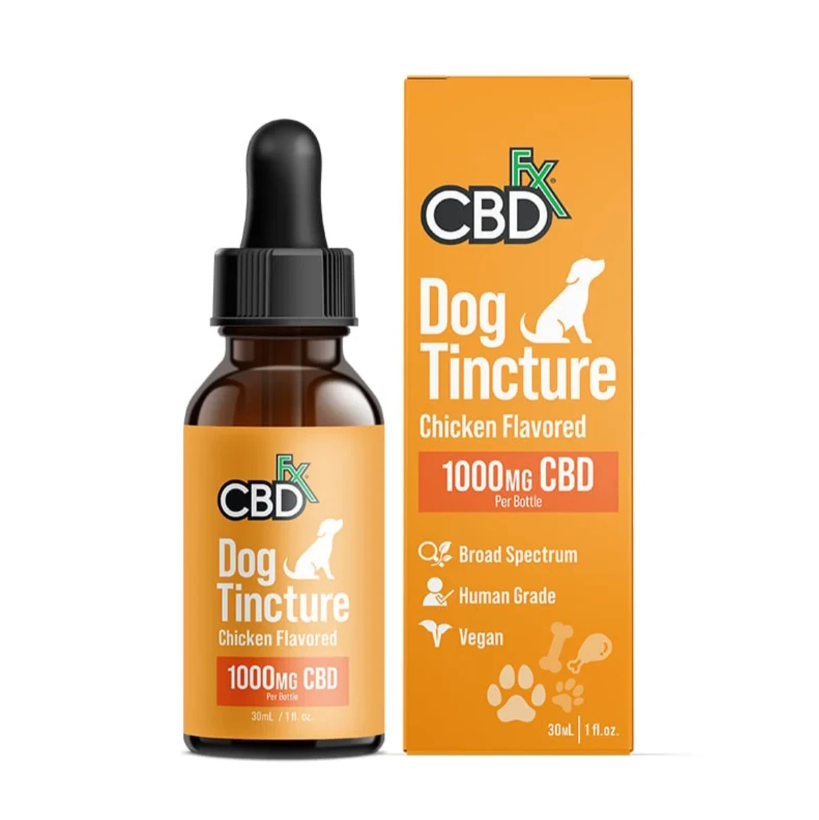 CBDfx - CBD FX | Dog Tincture | Chicken Flavored | 1000mg CBD Main Image