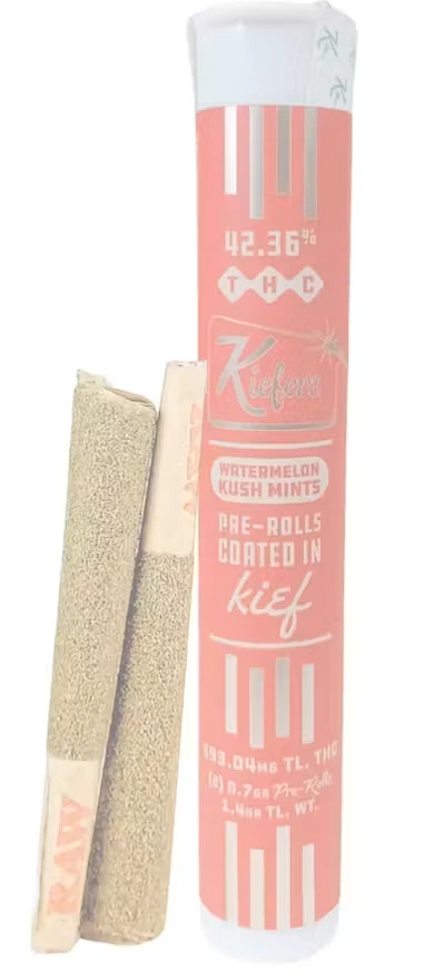 Kiefers - Watermelon Kush Mints 2pk Infused Prerolls - Indica Dominant | Kiefers Main Image