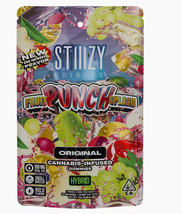 STIIIZY - [STIIIZY] Gummies - 100mg - Fruit Punch Splash (H)  Main Image