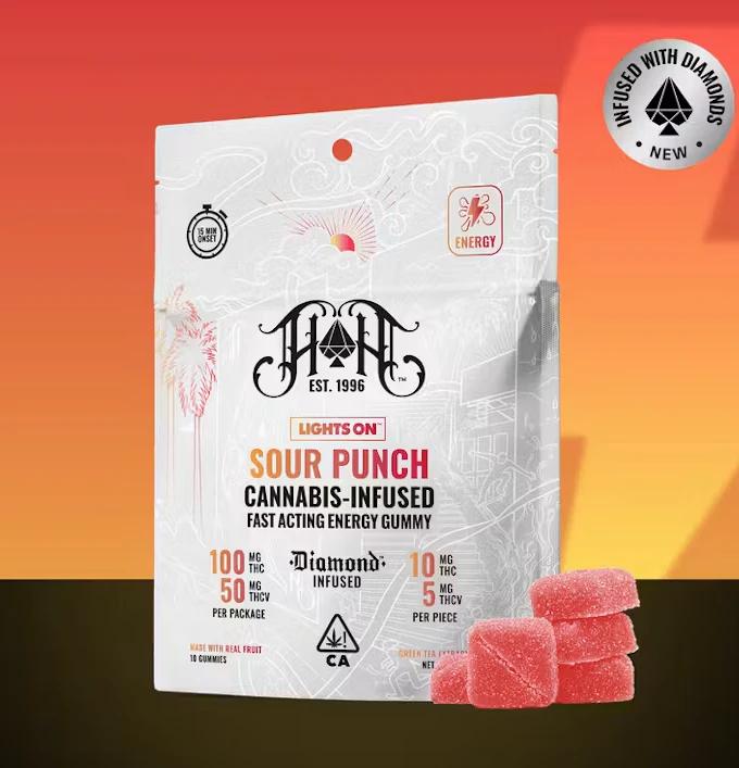 Heavy Hitters -  [Heavy Hitters] Gummies - 150mg - Lights On Sour Punch 2:1 (THC:THCV) (S) Main Image