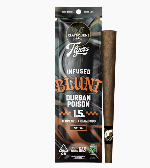 Claybourne Co. - Claybourne Co. | Durban Poison | Infused Blunt | Sativa 1.5g Main Image