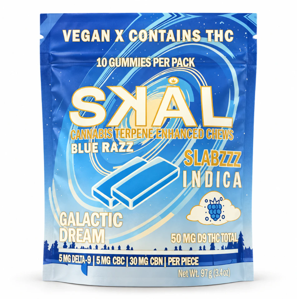 SKÅL - SKÅL Slabzzz | Blue Razz | 5mg THC | 5mg CBC | 30mg CBN |10ct Main Image