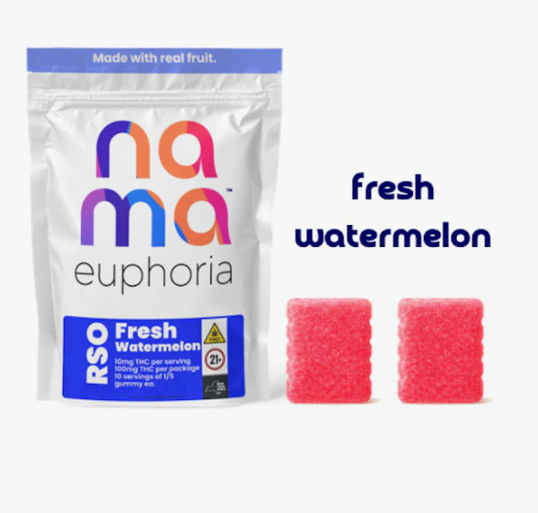 Nama - nama | Edibles | Gummies | RSO Gummies - Fresh Watermelon RSO | 2pk 100mg Main Image