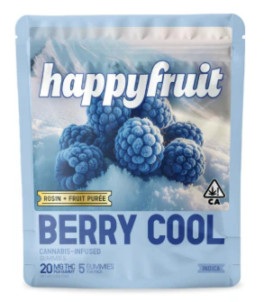 Happy Fruit - Happy Fruit - Live Rosin - Berry Cool - Gummies - 5pk - 100mg Main Image