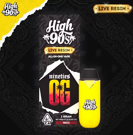 HIGH 90s - High 90's Live Resin All In One 1g Nineties OG Main Image