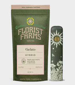 Florist Farms | Vape Pens | AIO | Rechargeable Vape - Gelato | 1g
