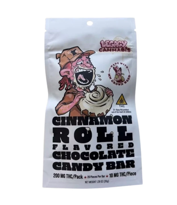 LEGACY CANNABIS (MN) - 200mg Chocolate Bar -EN | Legacy Cannabis | Cinnamon Roll | 1 ct Main Image