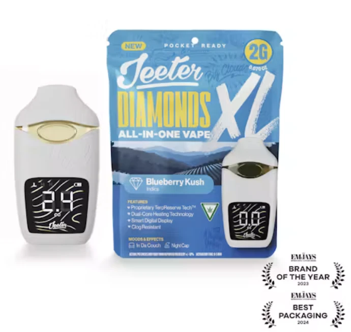 Jeeter - Blueberry Kush 2g Premium Diamonds AIO - Indica l Jeeter Main Image