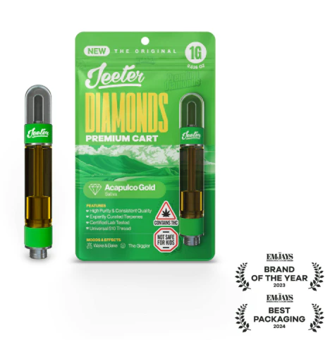 Jeeter - Acapulco Gold 1g Premium Diamonds Vape Cartridge - Sativa l Jeeter Main Image