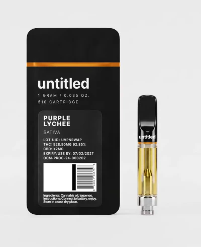 untitled - PURPLE LYCHEE VAPE CART - UNTITLED - 1g Main Image