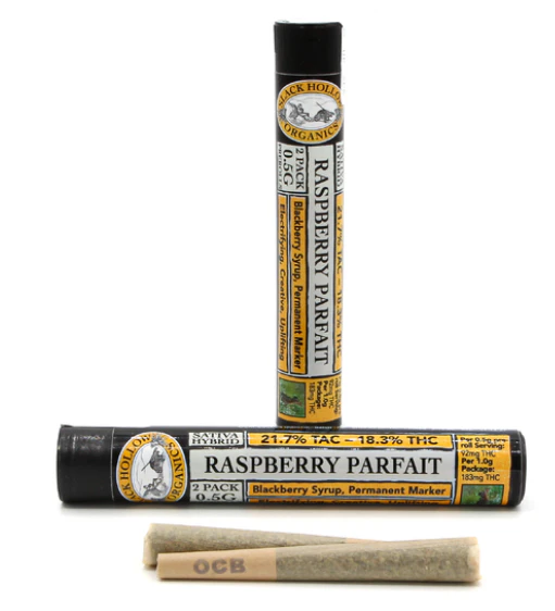 Slack Hollow - Raspberry Parfait - 2pk Pre-Rolls Main Image