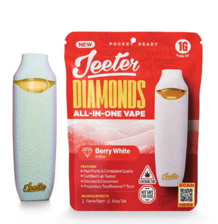 Jeeter - Berry White 1g Premium Diamonds AIO Vape - Indica l Jeeter Main Image