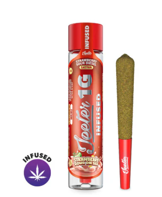 Jeeter - Strawberry Sour Diesel 1g Infused Preroll - Sativa l Jeeter Main Image