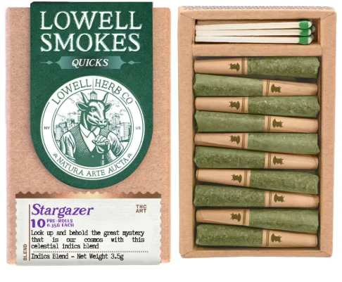 Lowell - Stargazer 10pk Prerolls - Indica | Lowell Main Image