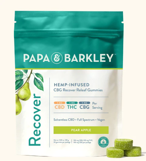 Papa & Barkley - Pear Apple Recover Gummies - Hybrid | Papa & Barkley Main Image