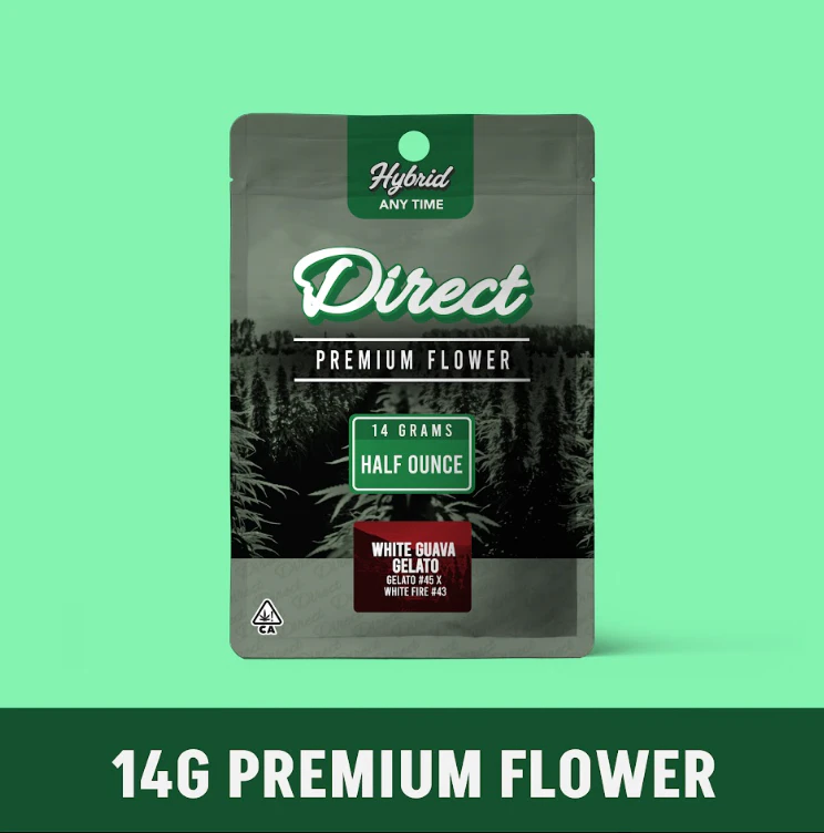 Direct - DIRECT: White Guava Gelato 14g - Greenhouse Flower (H) Main Image