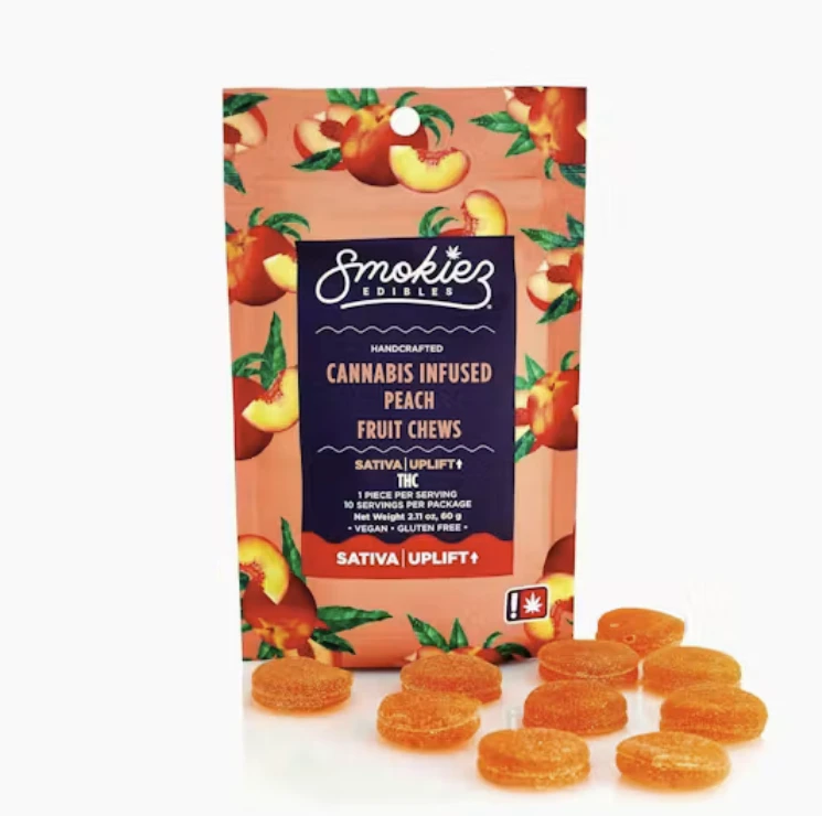 Smokiez Edibles - Smokiez Edibles | 10pk Fruit Chews | 100mg | S | Peach Main Image