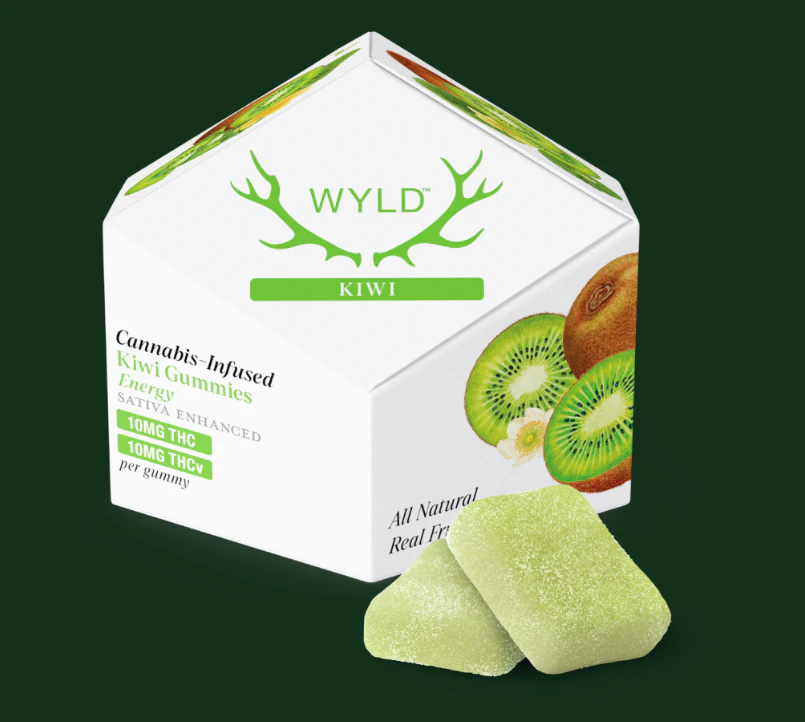 WYLD - Wyld | Edibles | Gummies | Infused - Kiwi - 1:1 100mgTHC;THCv Main Image