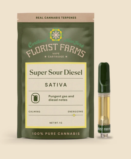 Florist Farms - Super Sour Diesel 1g Vape Cartridge - Sativa | Florist Farms Main Image