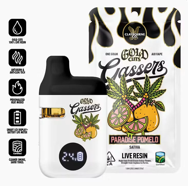 Claybourne Co. - [Claybourne] Gold Cuts All-In-One - 1g - Paradise Pomelo (S) Main Image