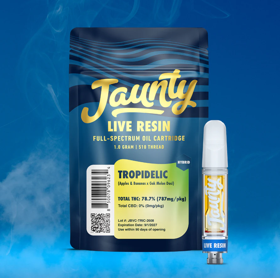 Jaunty - Jaunty- Tropidelic- 1g Live Resin Cart Main Image