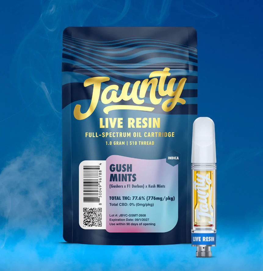 Jaunty - Jaunty- Gush Mints- 1g Live Resin Cart Main Image