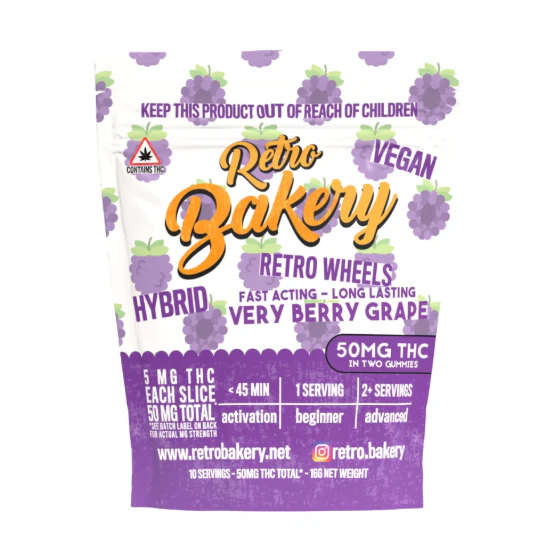 RETRO BAKERY - Very Berry Grape gummies 2 pack Main Image