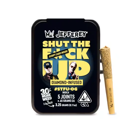 West Coast Cure - WEST COAST CURE: STFU OG Jeffery .65g Infused Pre-Roll 5pk/3.25g (I) Main Image